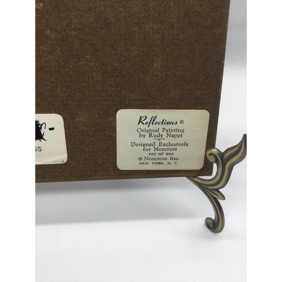 9” Vintage oil friends wall art ad wood oil lantern reflections Rudy nappi - Picture 4 of 7